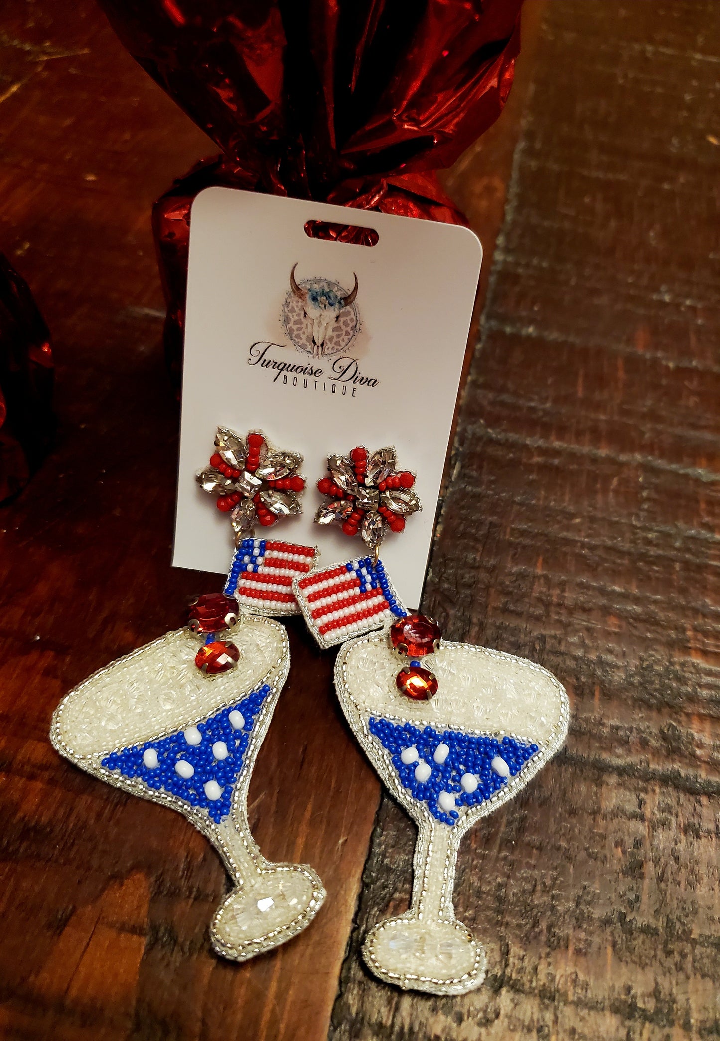 Cheers to America Earrings