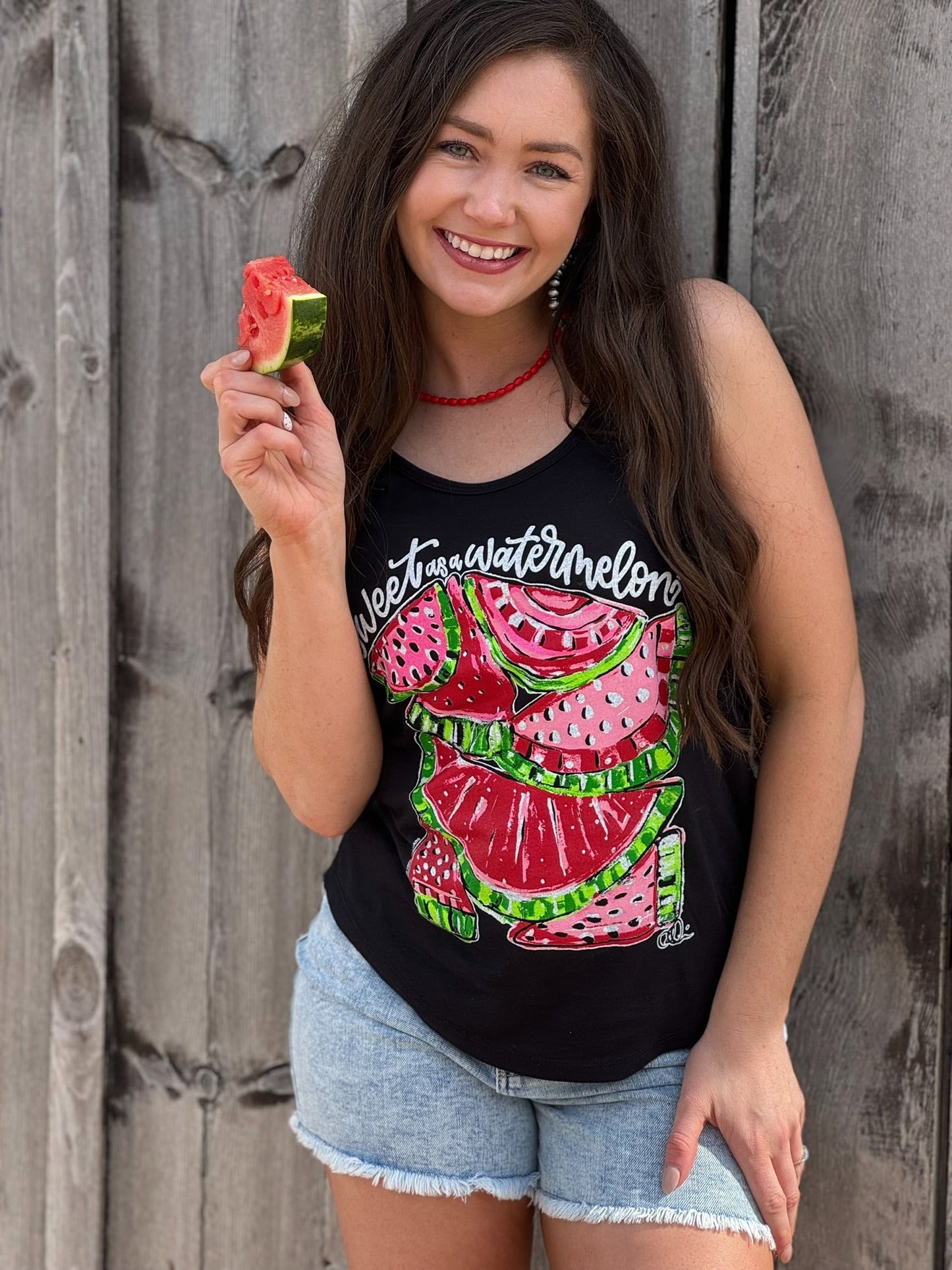 Callie Ann Stelter Sweet as a Watermelon Tee or Tank
