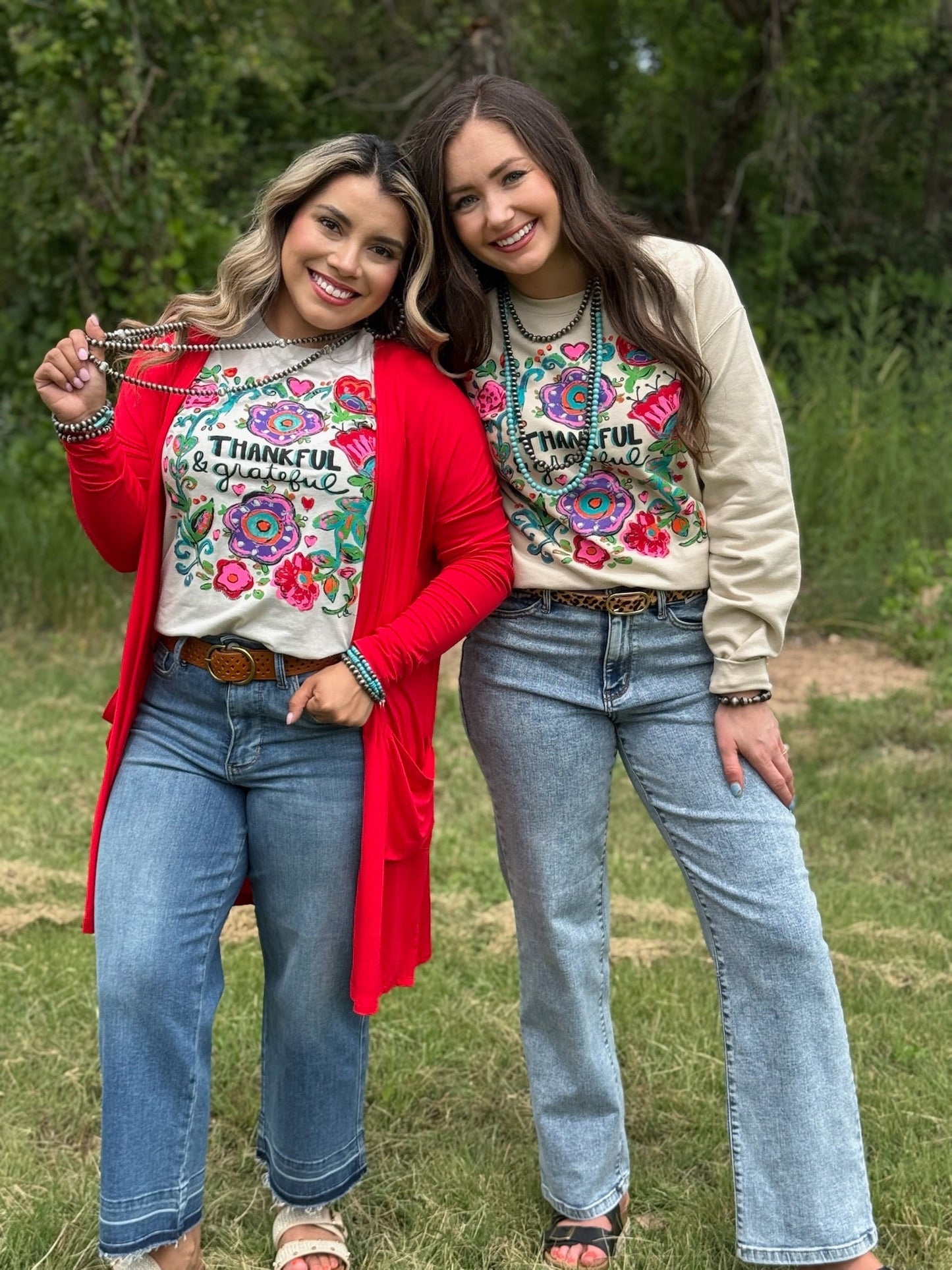 Callie Ann Stelter Thankful & Grateful Tee and Sweatshirt