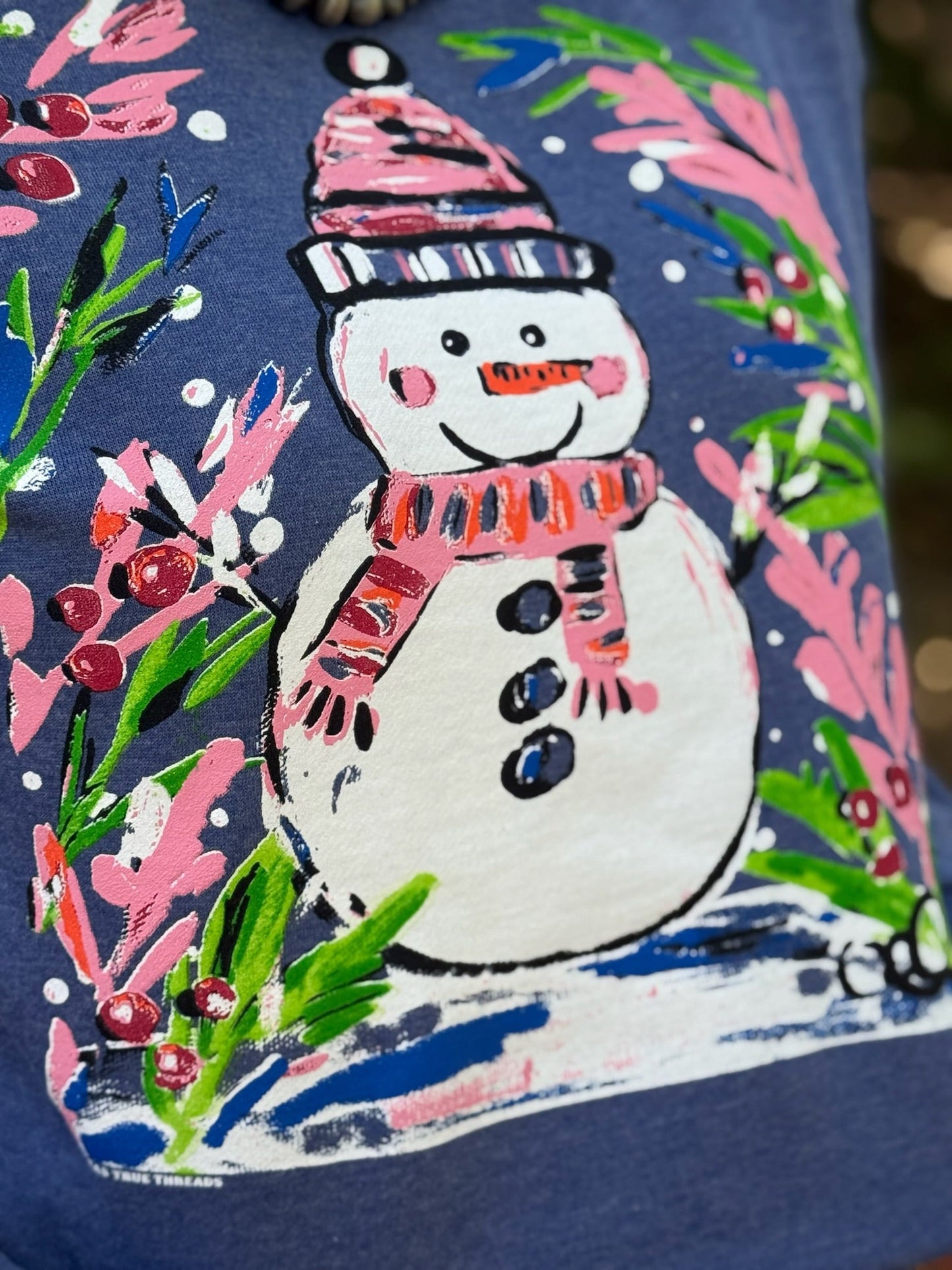 Callie Ann Stelter Snowman Tee and Poncho Sweatshirt