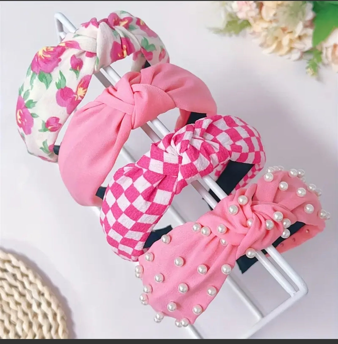Spring 4 Pack of Knotted Headbands