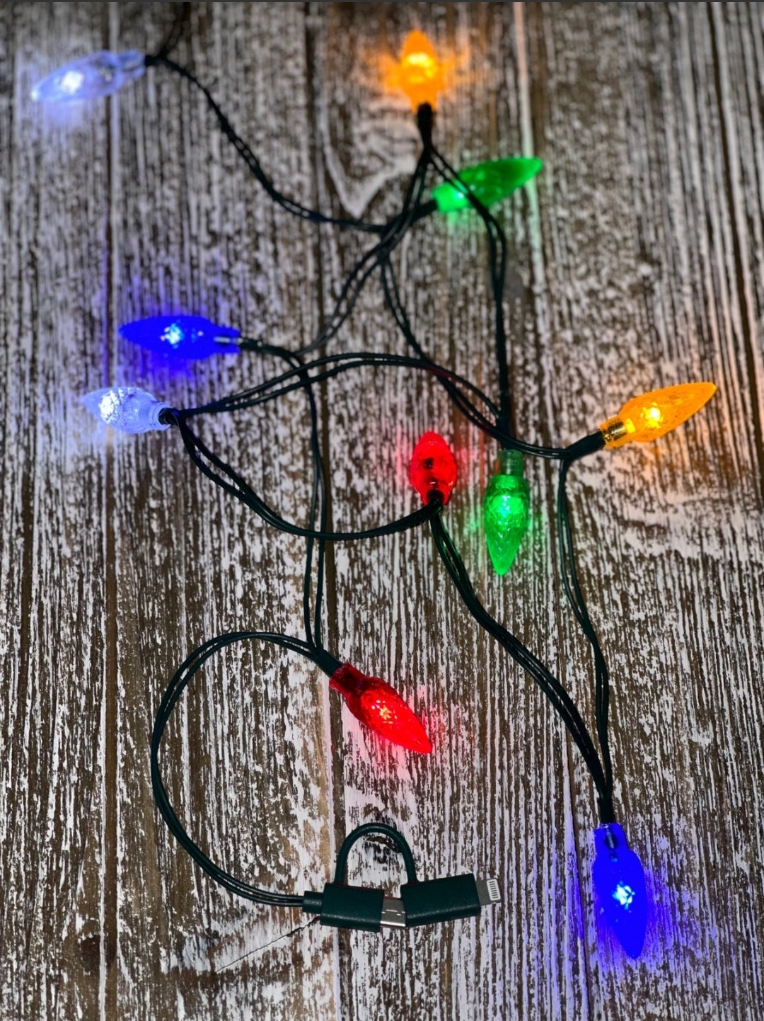 Festive Lights" 2 in 1 Phone Charger