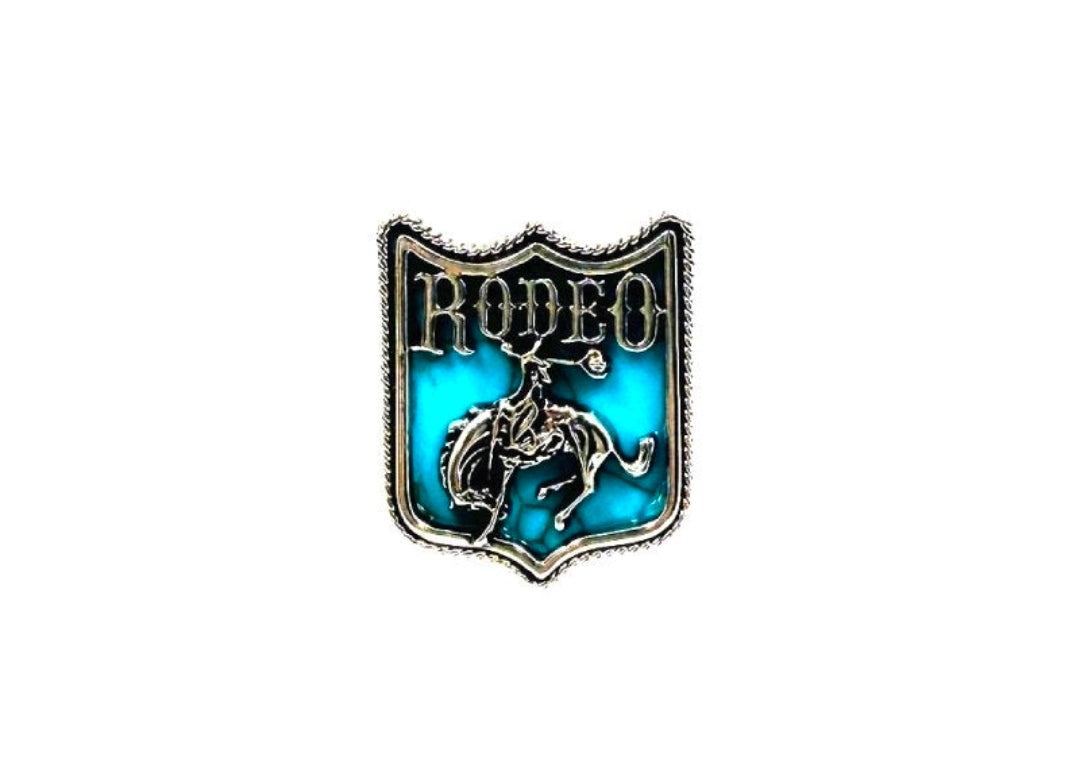 Western Turquoise Rodeo Cuff Ring