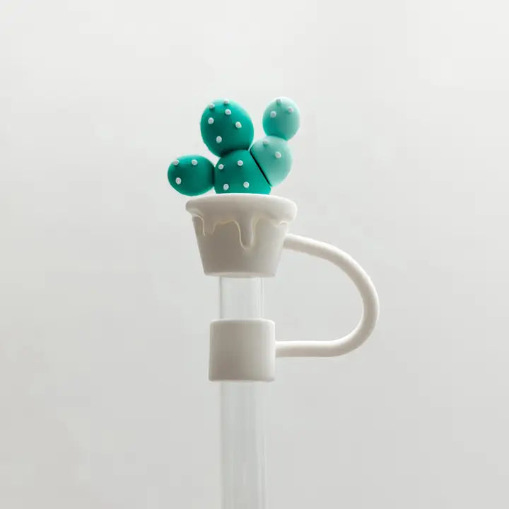 Straw Cover 10mm " Blue/Green Cactus"