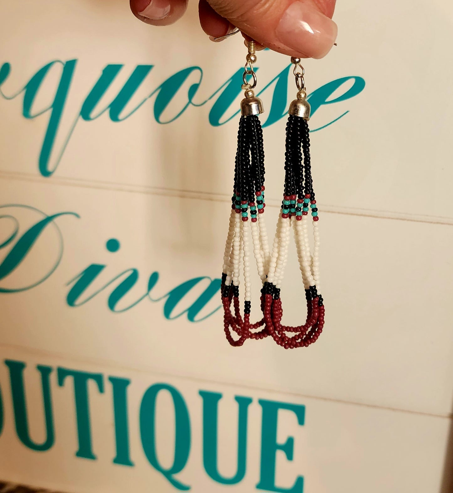 Bellflower Beaded Earrings