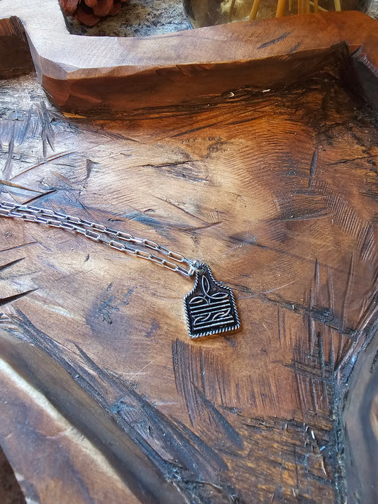 Western Boot Stitch Necklace