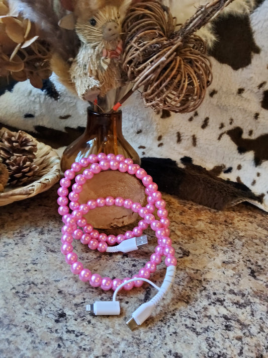 Candy "Pink Pearl" 2 in 1 Phone Charger