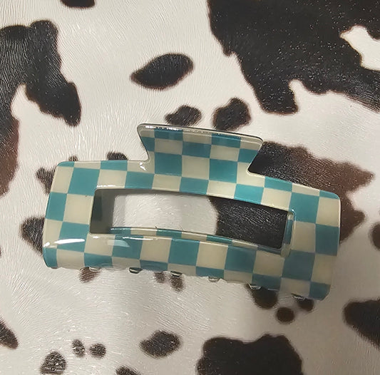 Checked Funky Frontier- Turquoise