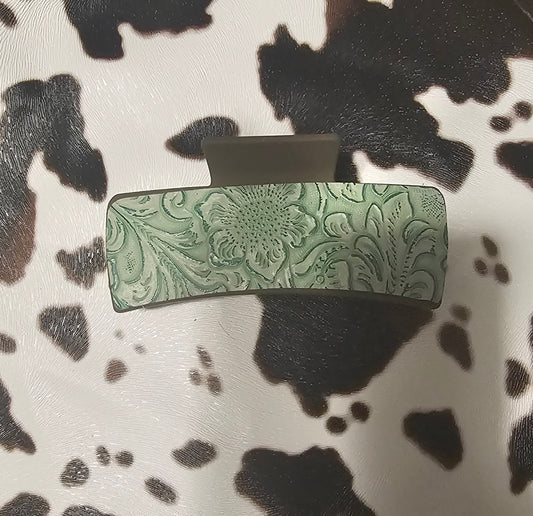 Cowgirl Tooled Hair Clip