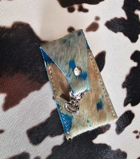 Cowhide Chapstick Case Lip Balm Lipstick Case Holder