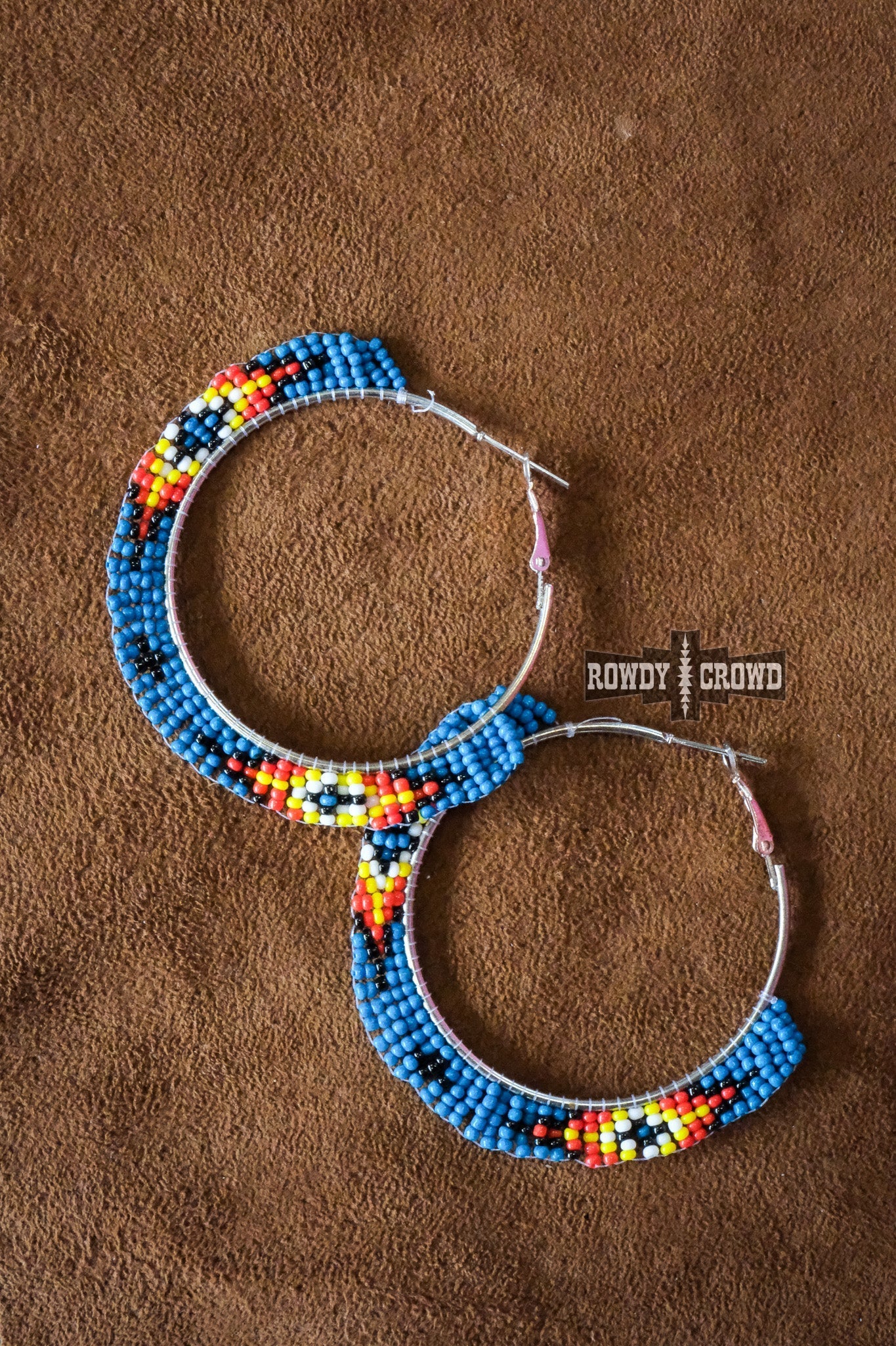 Western Accessories, Western Jewelry, Earrings for Women, Southwestern Jewelry, Western Jewelry Wholesale, Cowgirl Jewelry, Western Wholesale, Wholesale Accessories, Wholesale Jewelry, beaded earrings, beaded hoop earrings, western boho earrings, aztec hoop earrings, aztec beaded earrings