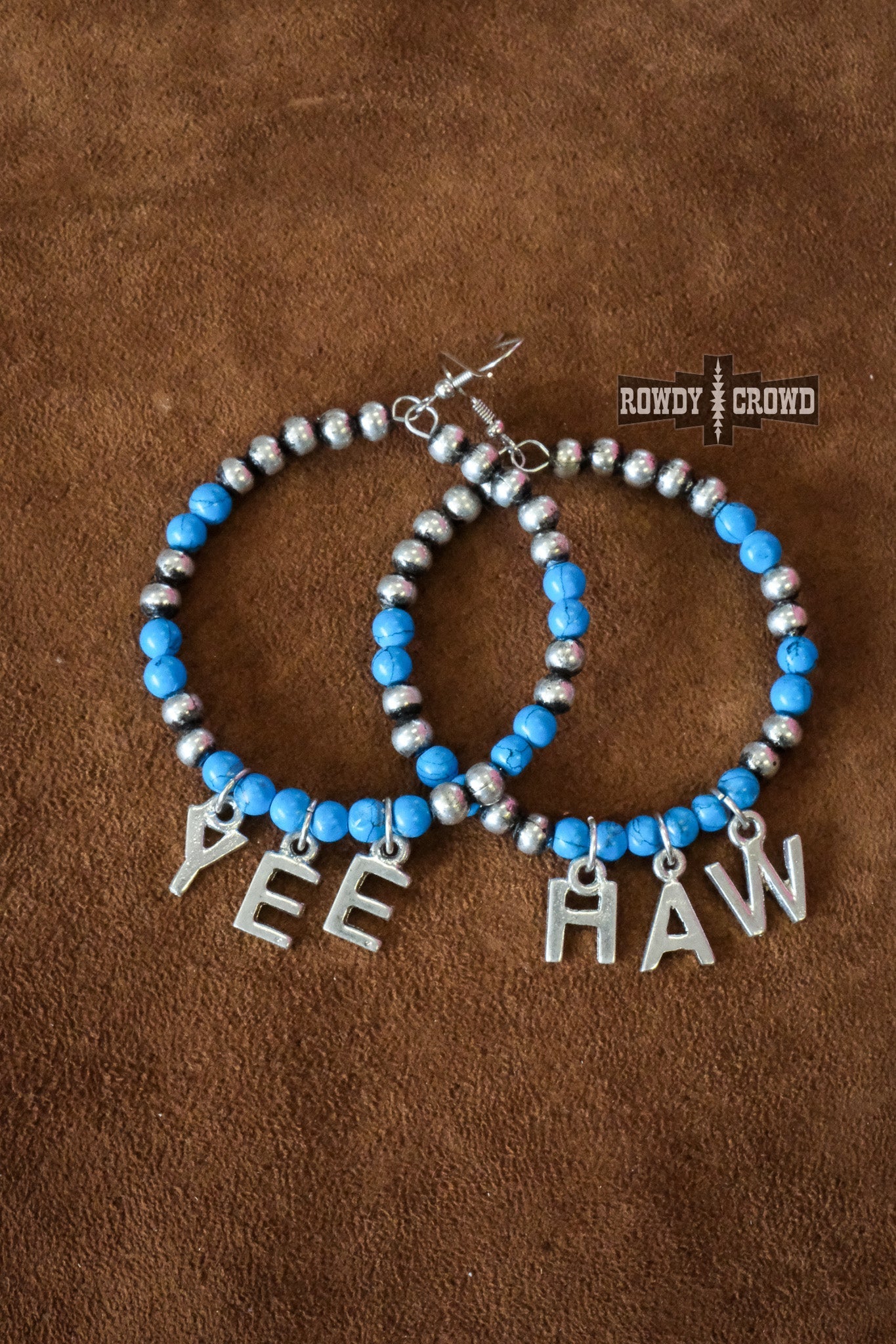 Western Accessories, Western Jewelry, Earrings for Women, Southwestern Jewelry, Western Jewelry Wholesale, Cowgirl Jewelry, Western Wholesale, Wholesale Accessories, Wholesale Jewelry, beaded earrings, beaded hoop earrings, western boho earrings, yeehaw earrings, turquoise hoop earrings