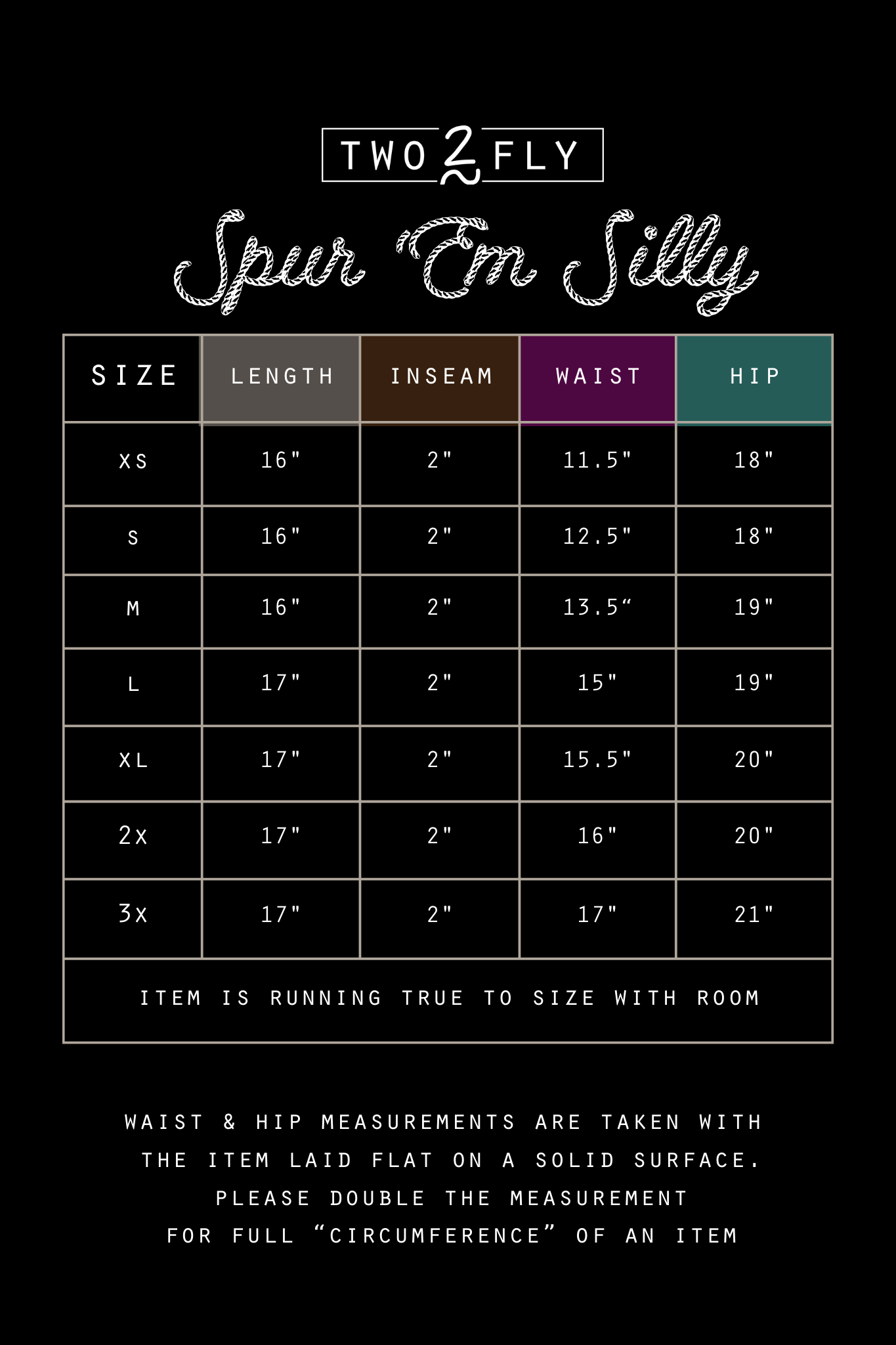 SPUR 'EM SILLY SKORT (Copy)