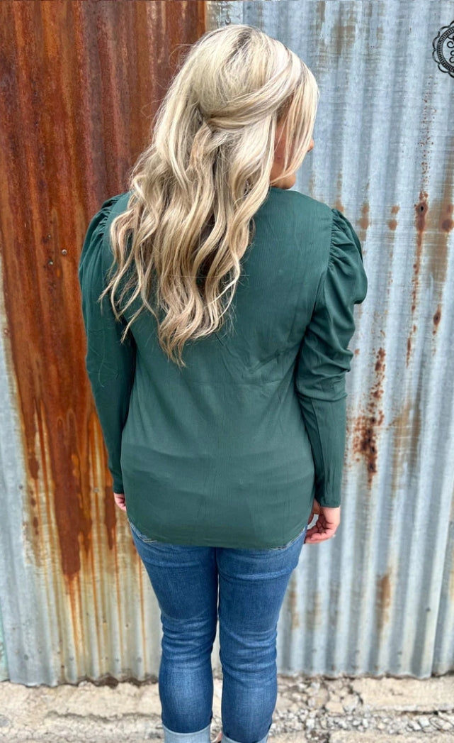 Something Classy Green Top