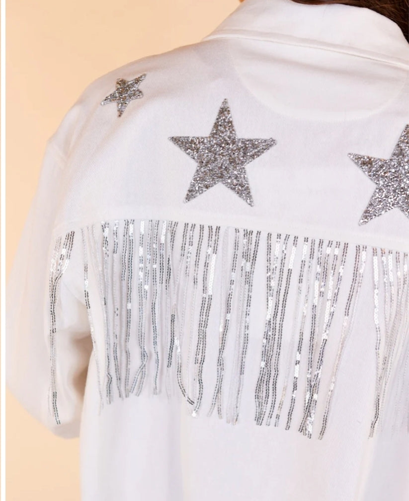 Its Written In The Stars Embellished Denim Jacket