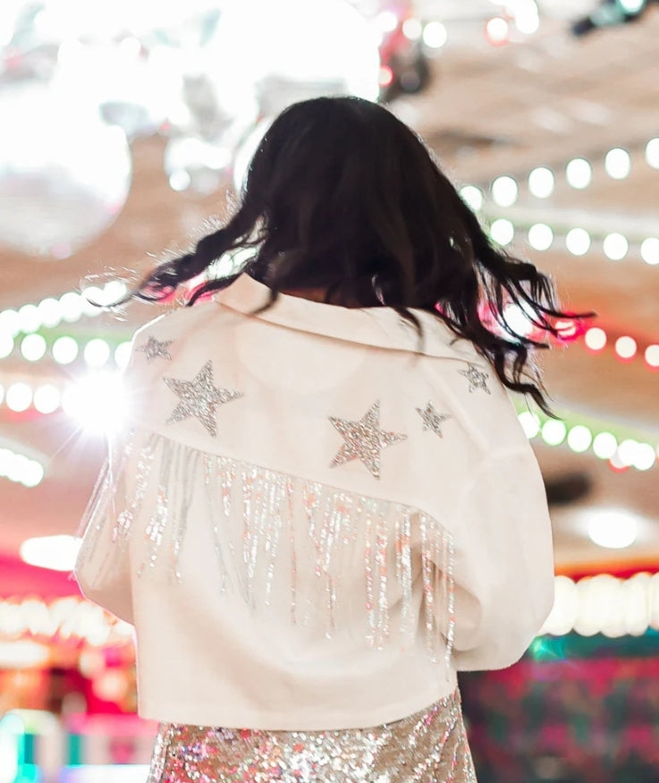 Its Written In The Stars Embellished Denim Jacket