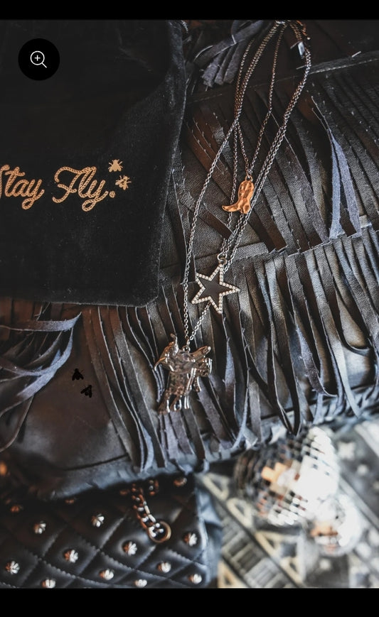 BLAZIN' SADDLE NECKLACE