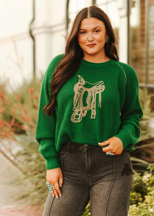 SADDLE STRAPS *GREEN