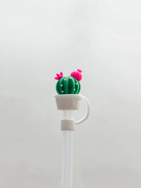 Straw Cover "Pink Cactus"