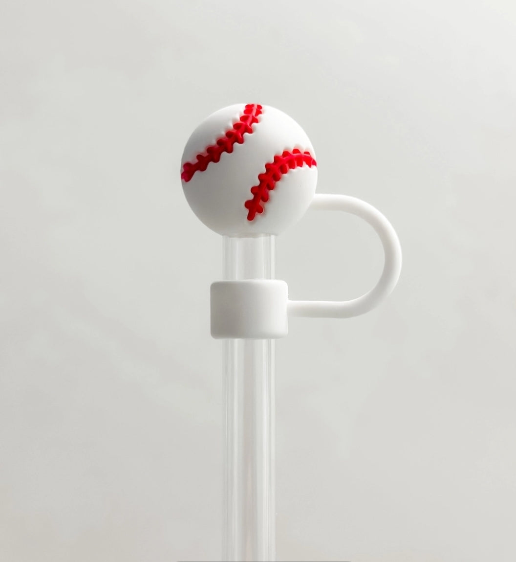 Straw Cover 10mm "Baseball"
