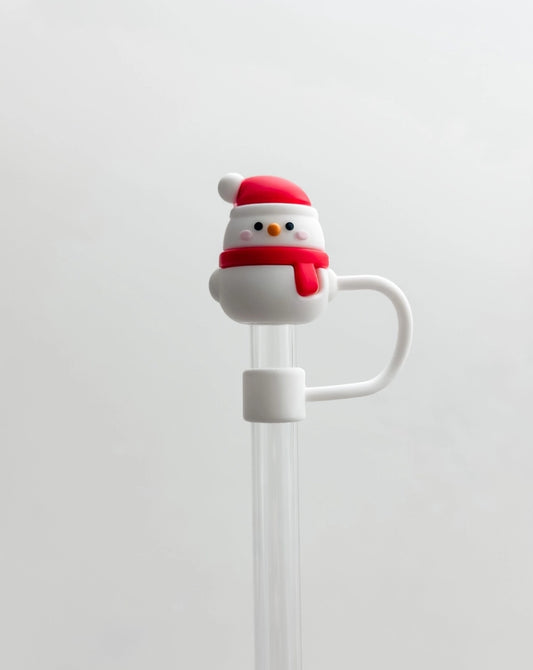 Straw Cover 10mm "Snowman"
