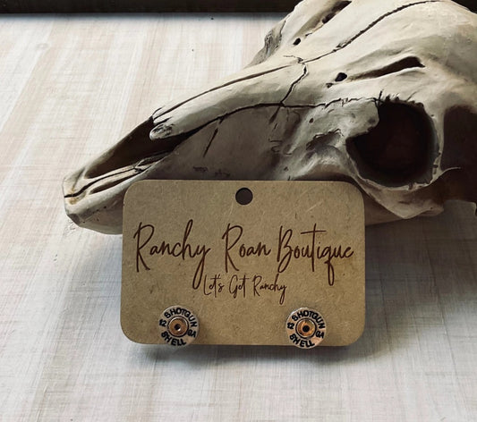 12 Ga Shotgun Shell Post Earrings