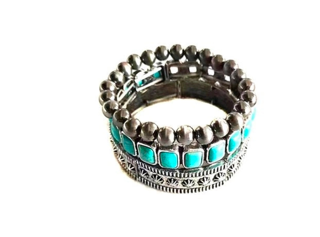 Western 3 Strand Stretch Bracelet