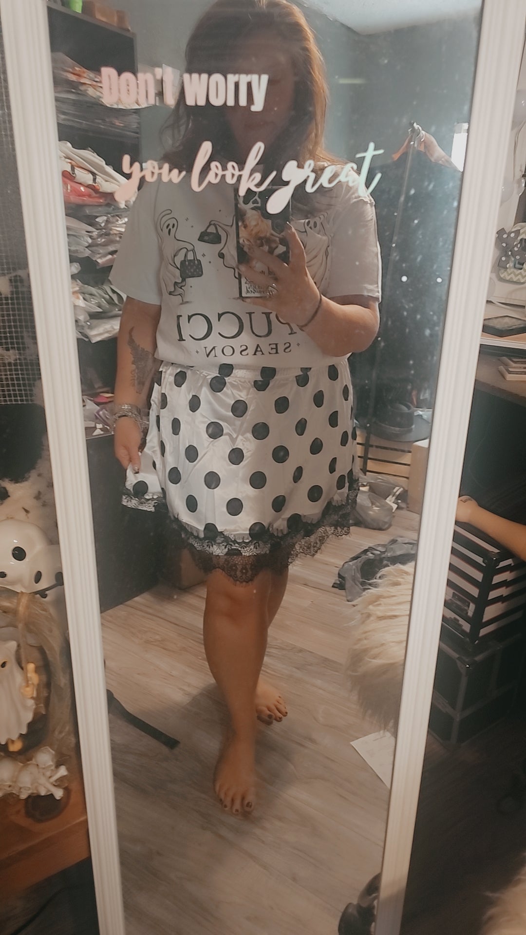 Cosmic Charm Lace Skirt