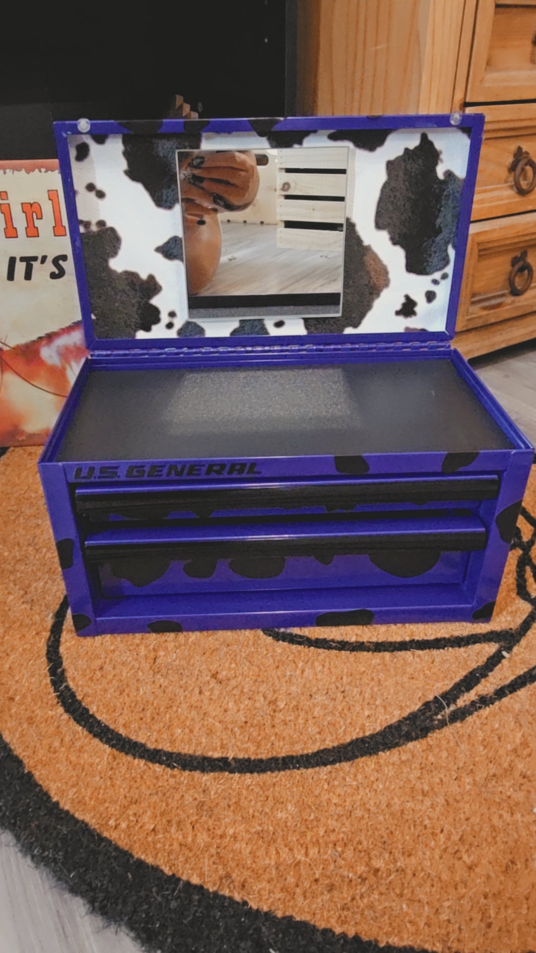 Toolbox Jewelry Box Purple