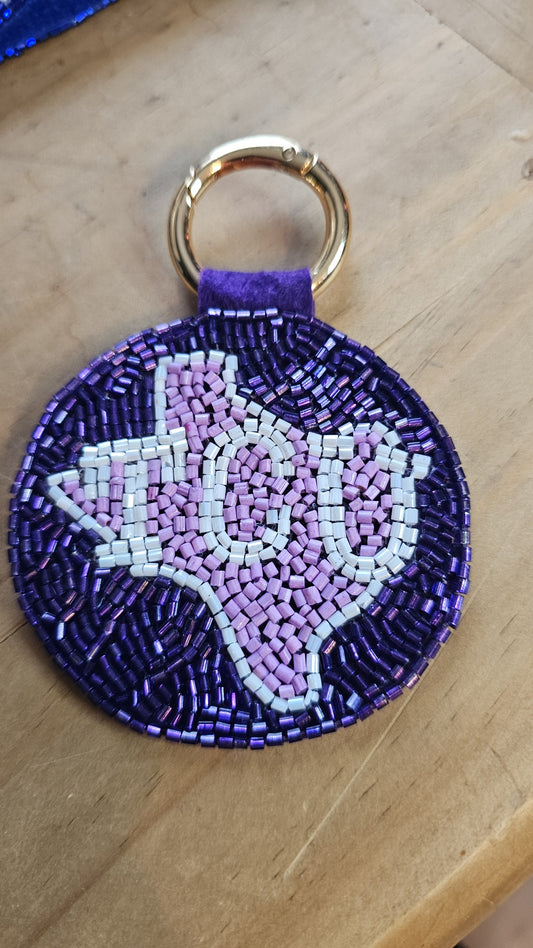 TCU Texas Keychain