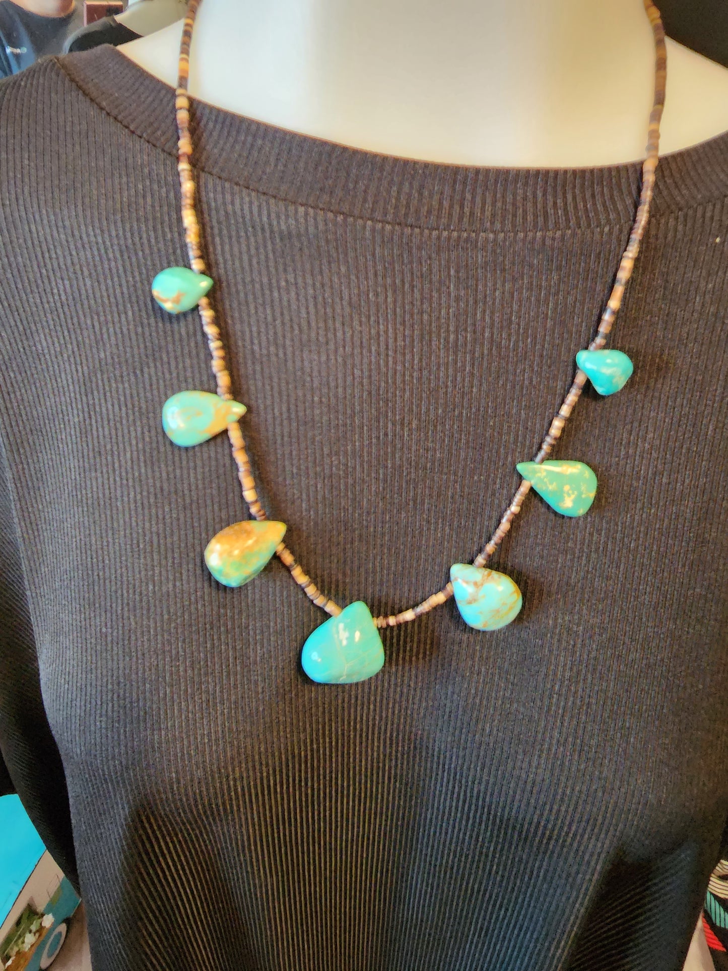 Turquoise Teardrop necklace