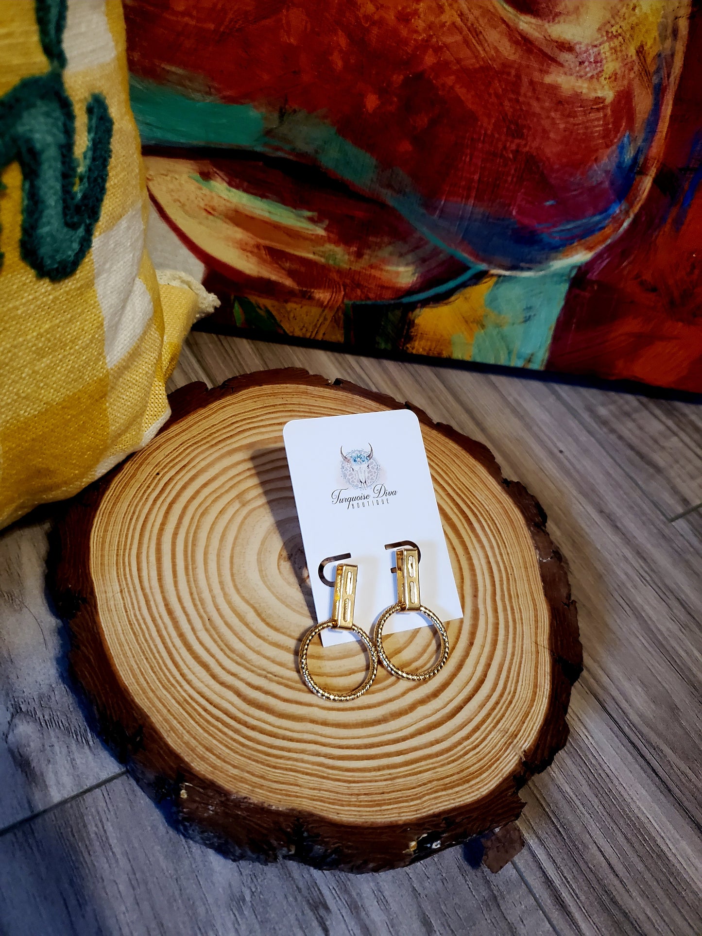 EVERLASTING GOLD DROP EARRING