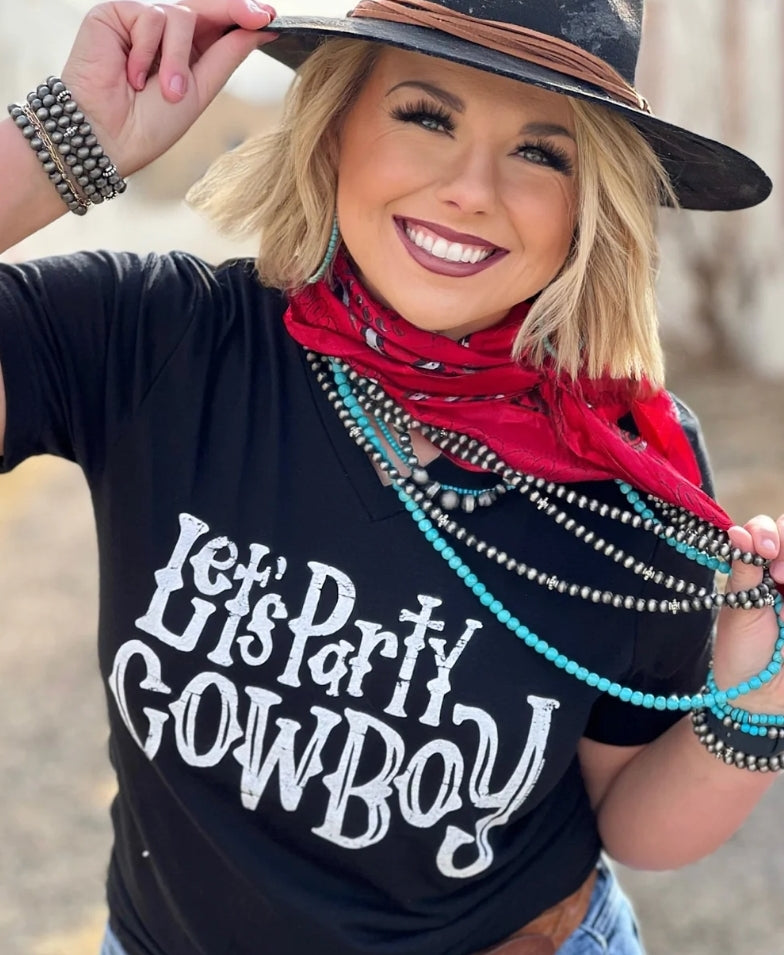 Let's Party Cowboy Tee