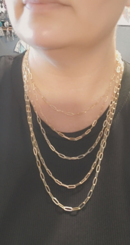 Peel Back The Layers Chainlink Necklace