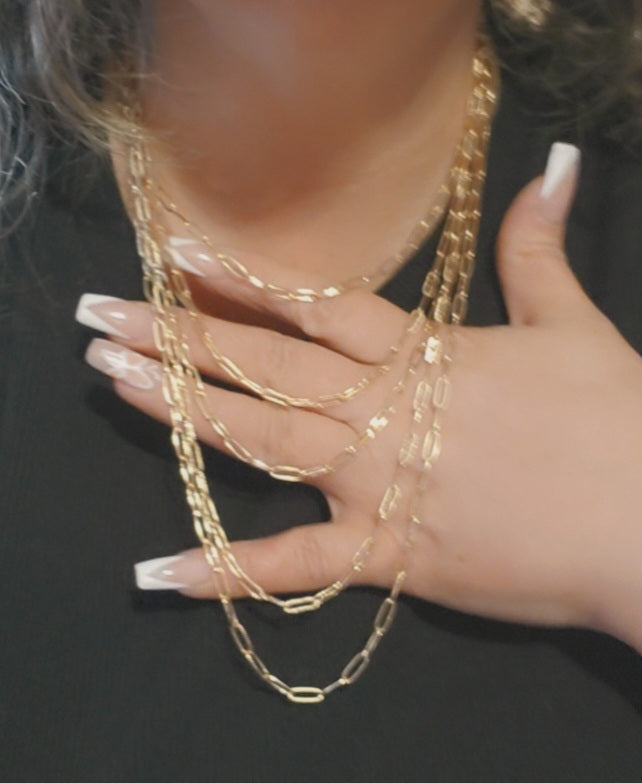 Peel Back The Layers Chainlink Necklace