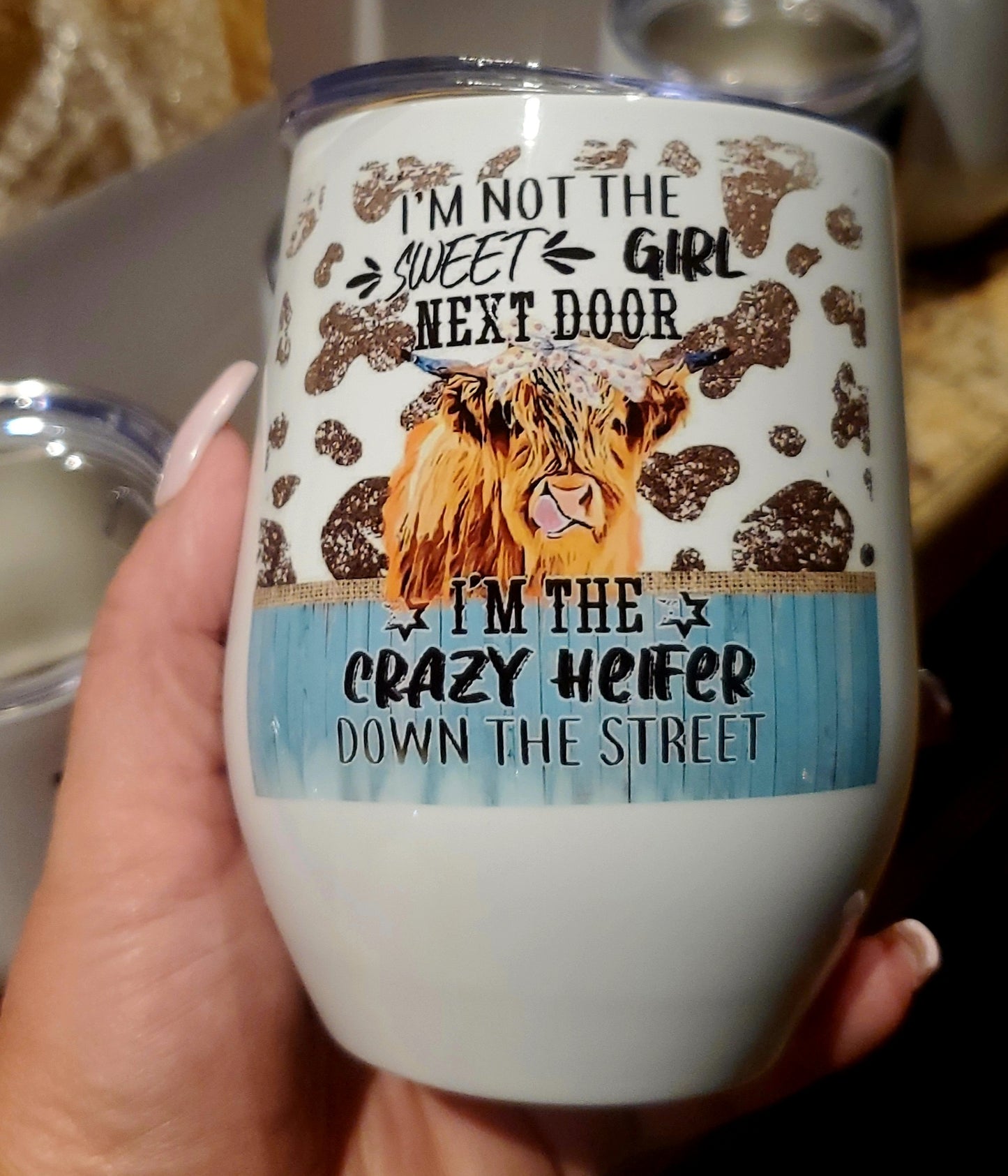 Not The Sweet Girl Next-door Stemless Wine Cup